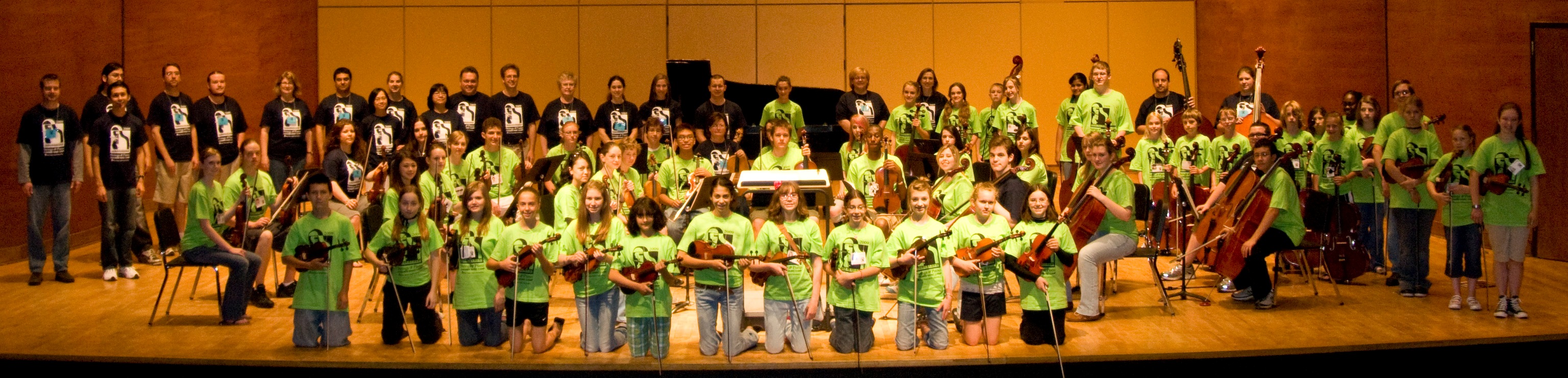 All string camp participants at Northen Hall.